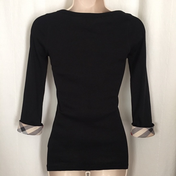 Burberry Brit XS Black Cotton Top - Picture 3 of 8